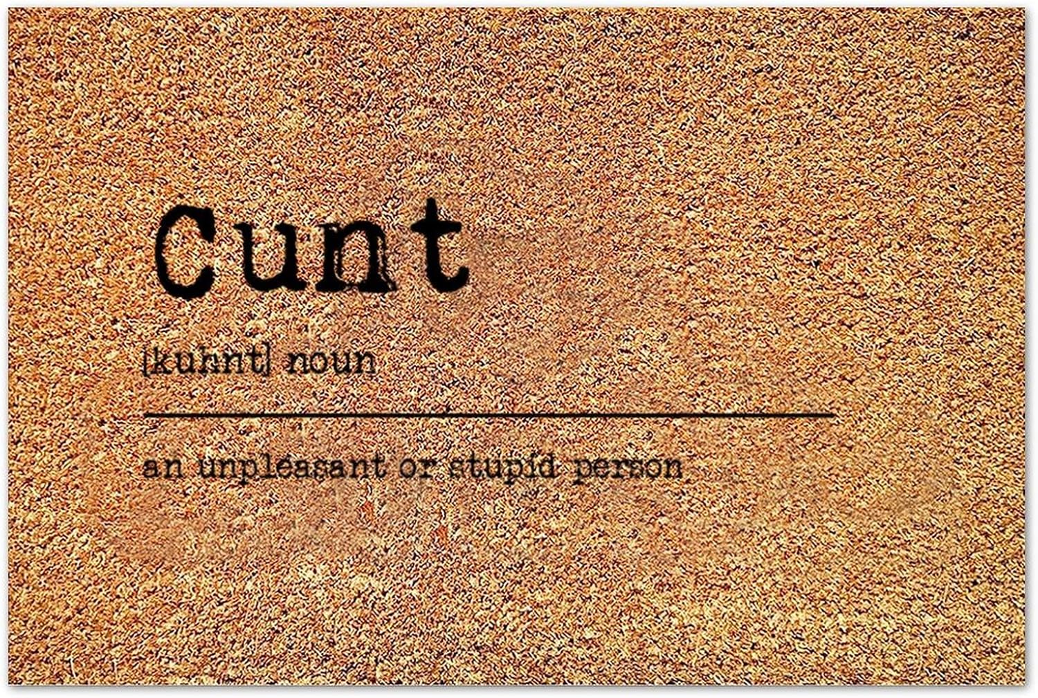 Cunt Word Description Coir Door Mats Mats, Retro Closing
