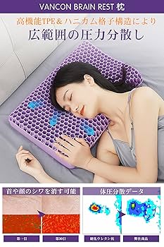 Amazon｜【新登場】ジェル 枕 低反発 首が痛くならない枕
