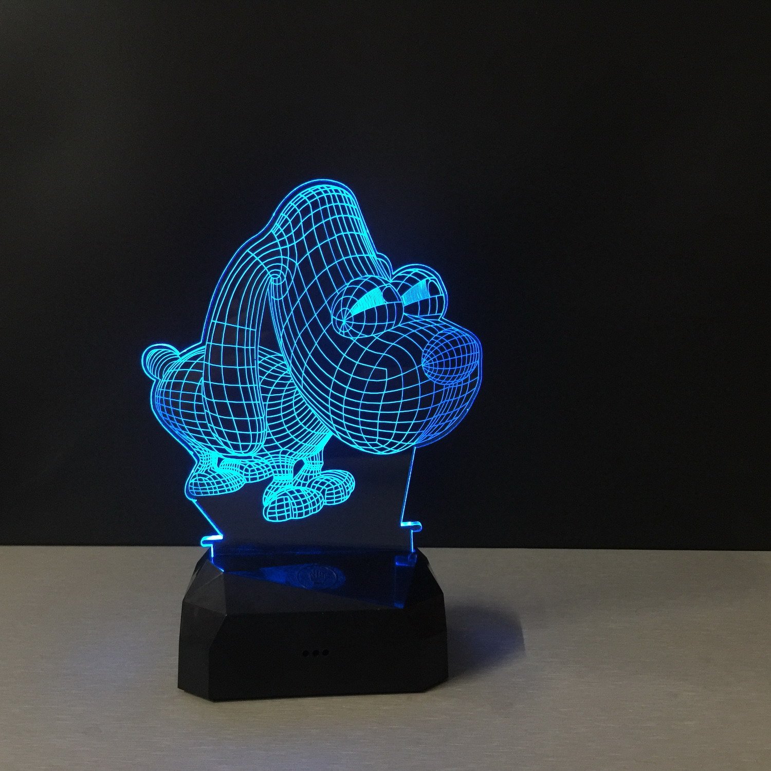 Belecome Big Eye Puppy 3D Table Lamp 16 Colors Remote Control,Touch Control LED Desk Light,USB Rechargeable Night Light Best Birthday Gifts for Kids,Lovers (SC-8114)