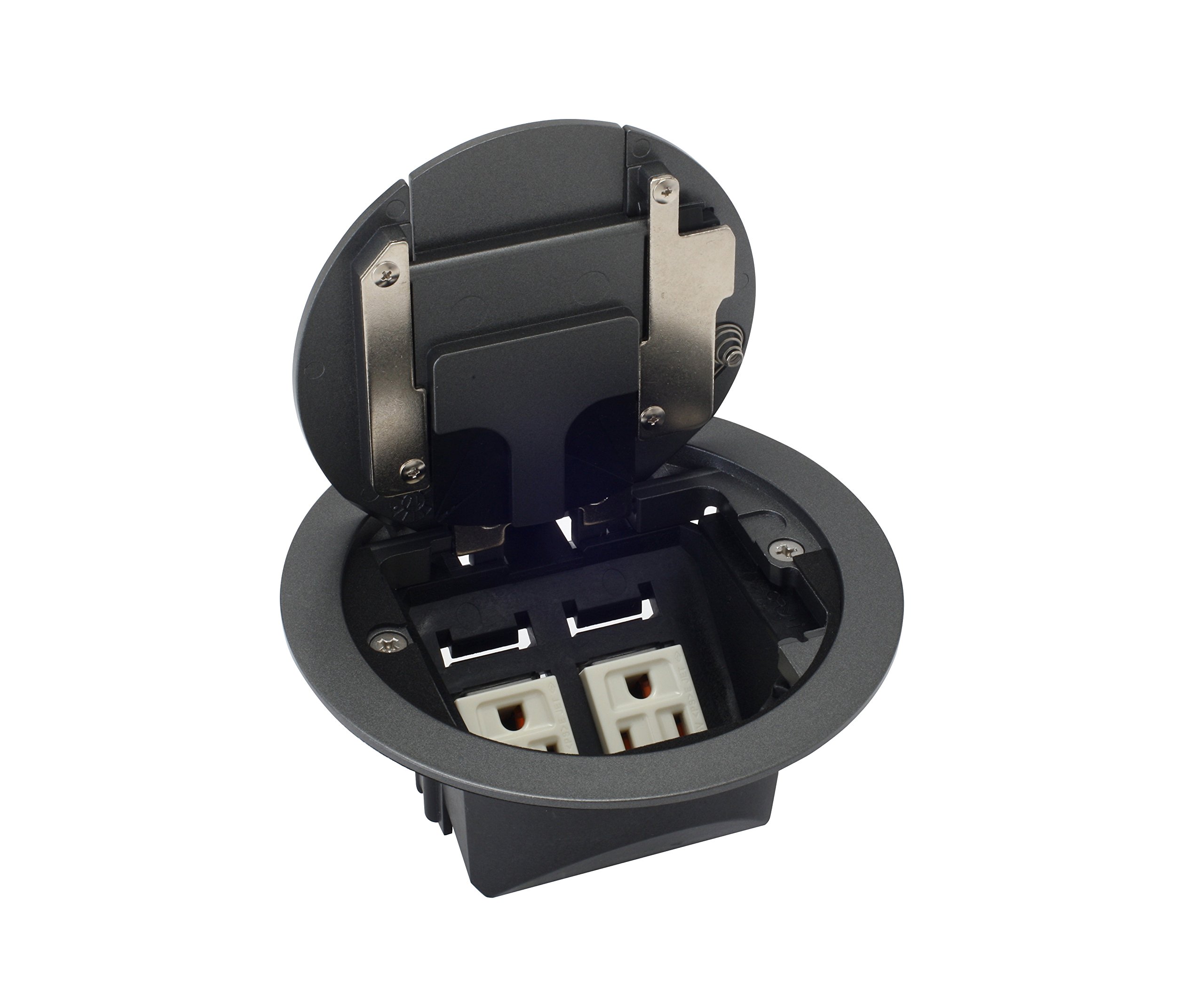 Amazon.co.jp: 【TERADA】LCR10005-J プラグ収納コンセント[電線管床用 