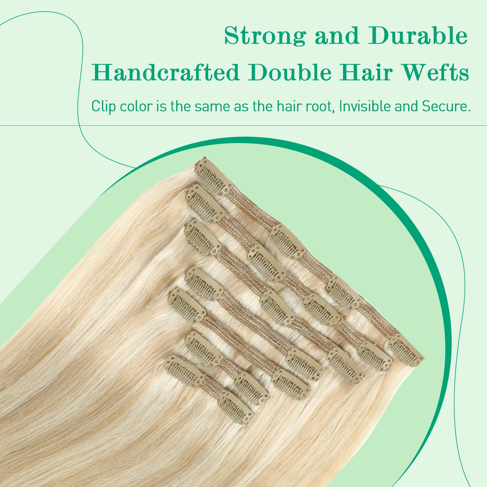 SURNEL Extensiones Clip Pelo Natural 100g 35cm 6 Piezas Castaño Chocolate Extensiones De Clip De Humano Real Extensiones Pelo Natural Remy (C#4-35cm) — view 26