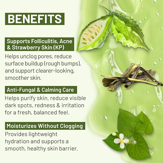 ABERA High-Performance Folliculitis Treatment Body Wash, Wild Bitter Melon Extract & BHA Shower Gel for Back Acne, Strawberry Skin (KP) & Rough Texture, Advanced Formula for Sensitive Skin, 10.14 oz