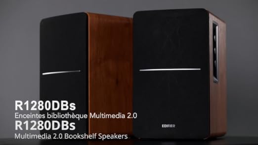 Edifier R1280DBs Enceintes de Bibliothèque Bluetooth Actives – Entrée Optique – Enceinte de Moniteur de Studio sans Fil 2.0-42 W RMS avec Sortie de Ligne de Caisson de Basses – Grain de Bois - Les Beatles, Paul McCartney, John Lennon, RIngo Starr, George Harrison Edifier R1280DBs Enceintes de Bibliothèque Bluetooth Actives - Entrée Optique - Enceinte de Moniteur de Studio sans Fil 2.0-42 W RMS avec Sortie de Ligne de Caisson de Basses - Grain de Bois