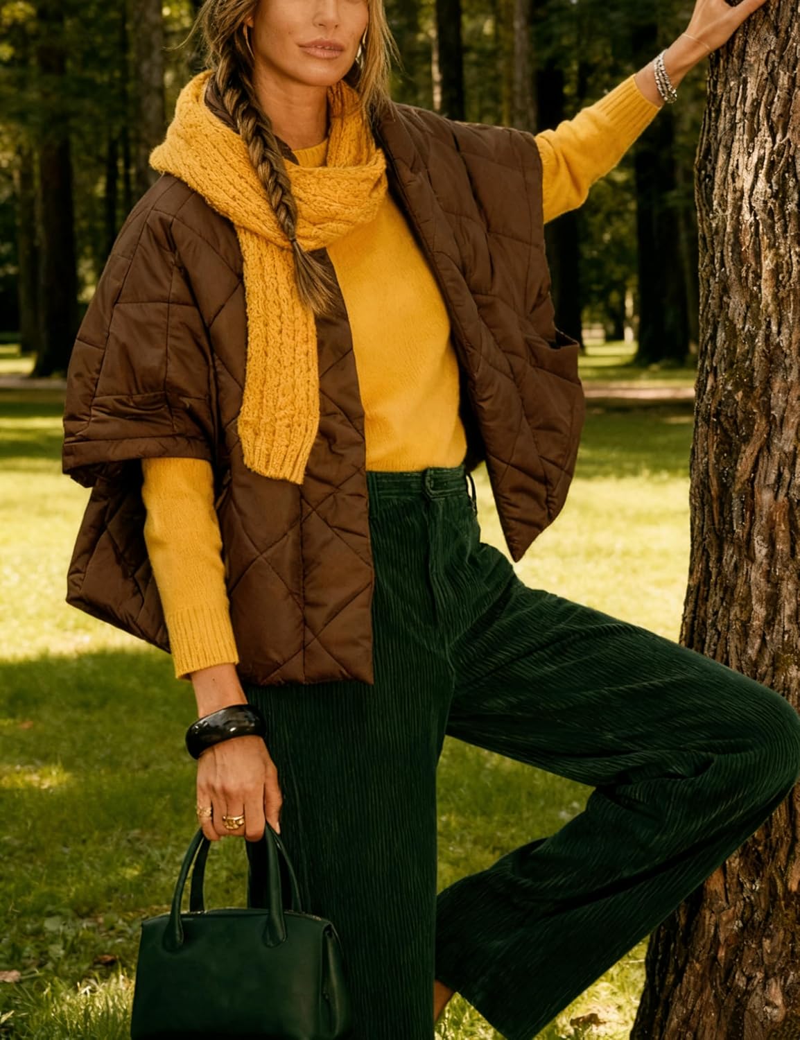 Lianlive Women Puffer Vests Casual Lightweight Oversized Padded Jacket Coat Warm Quilted Vest Outerwear with Pockets - Image 4