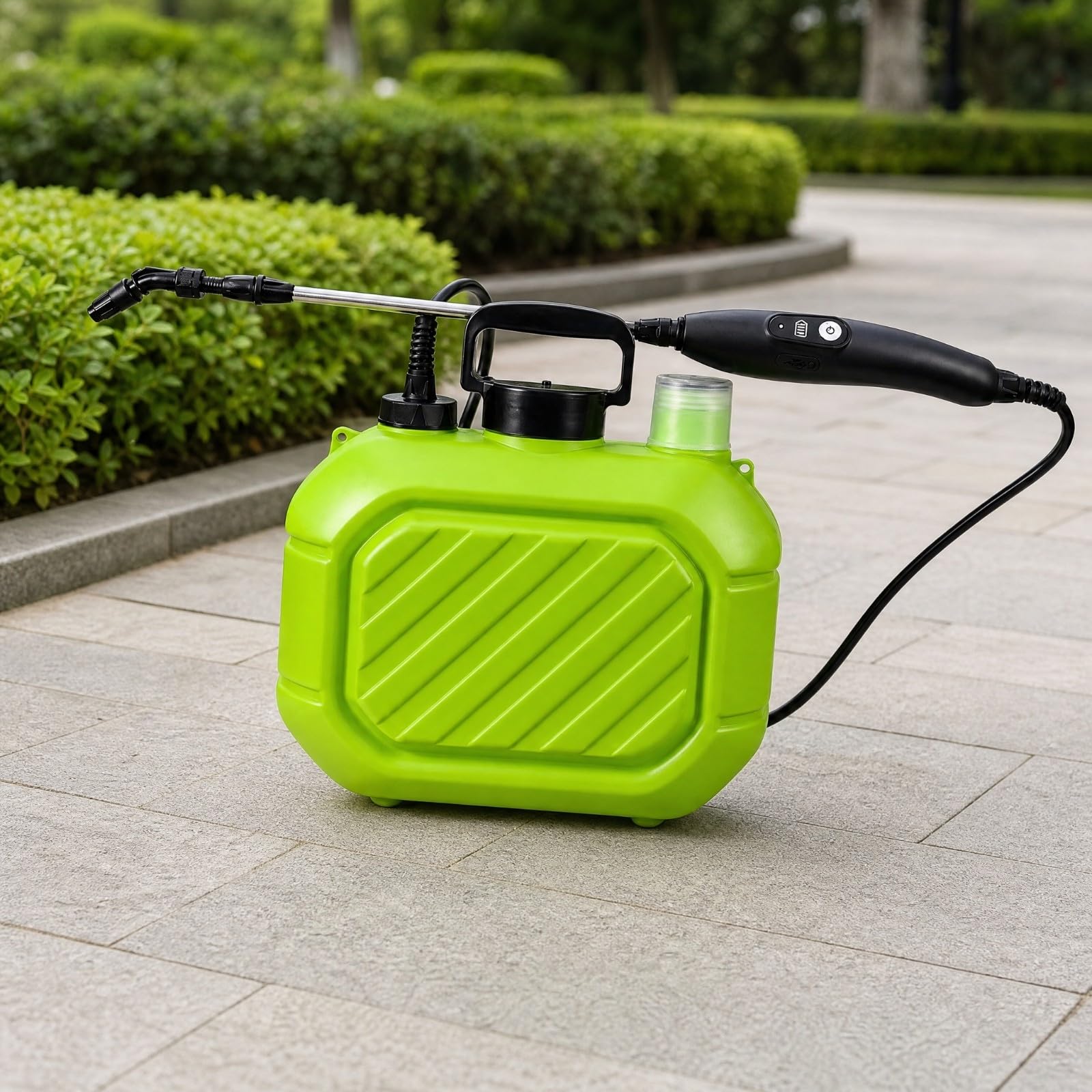 Pulvériteur Électrique Réservoir 5 L Polyvalent Pulvériteur à Pile Buse Réglable Portable pr Serre, Style C