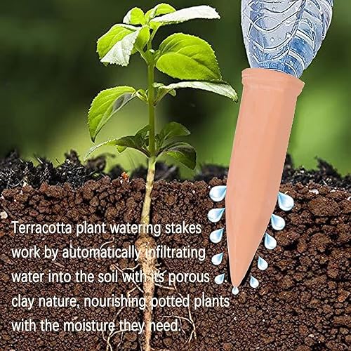 Miniatura 2 de 10 piezas de arcilla autorriego plantador insertos picos de riego automático dispositivos de riego de plantas de vacaciones utilizados en días