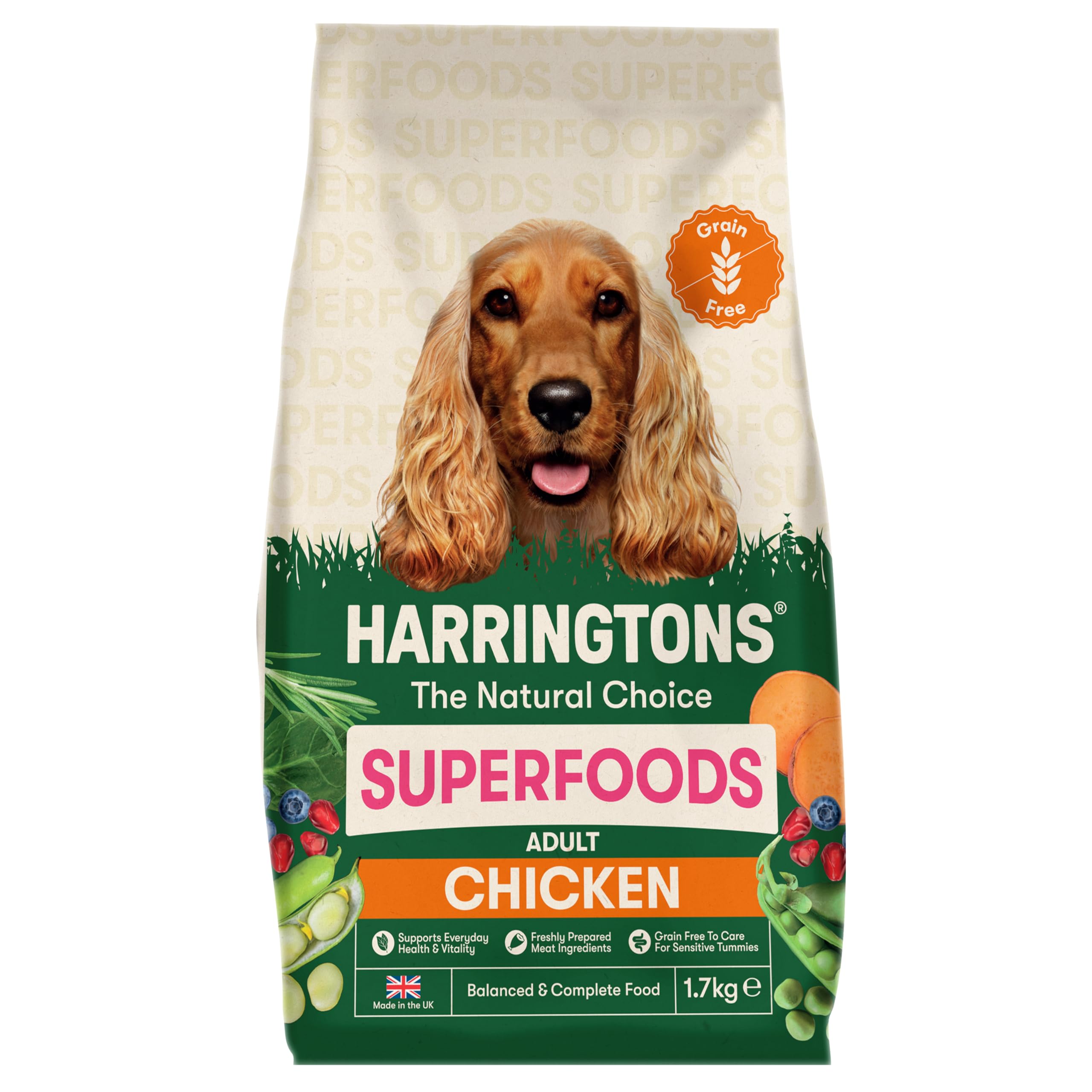 Harringtons Superfoods Complete Grain Free Hypoallergenic Chicken With Veg Dry A