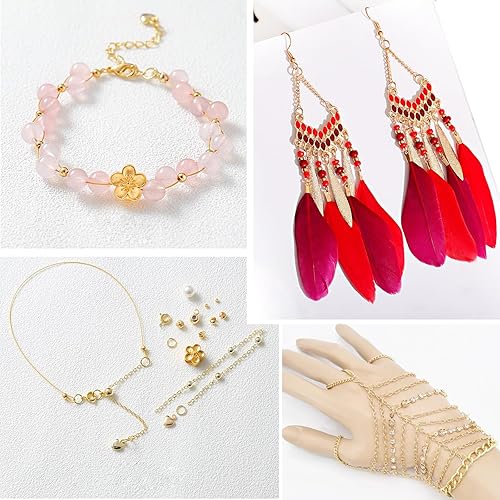 Miniatura 6 de Anillos de salto para fabricación de joyas  100 anillos de salto abiertos de oro de 14 quilates de 0.157 pulgadas, anillos de salto de joyería,