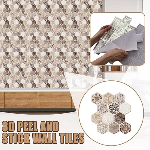 Miniatura 2 de Decoraciones de bebé para habitación 4 ocs azulejos de pared 3D para despegar y pegar calcomanías de azulejos de cristal 3D impermeables