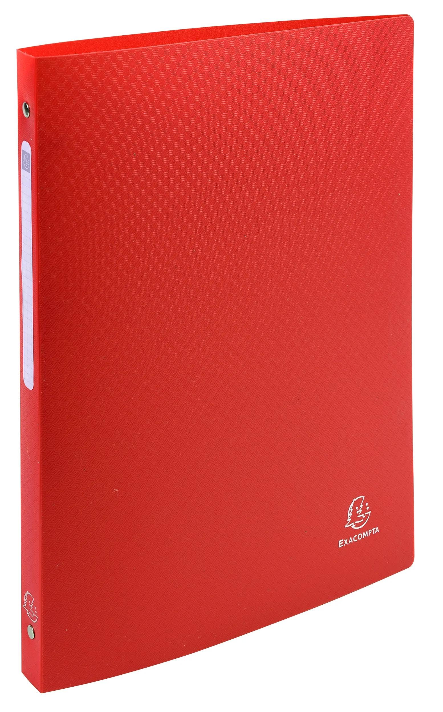 Exacompta 20 raccoglitori flessibili A4 4 anelli rosso