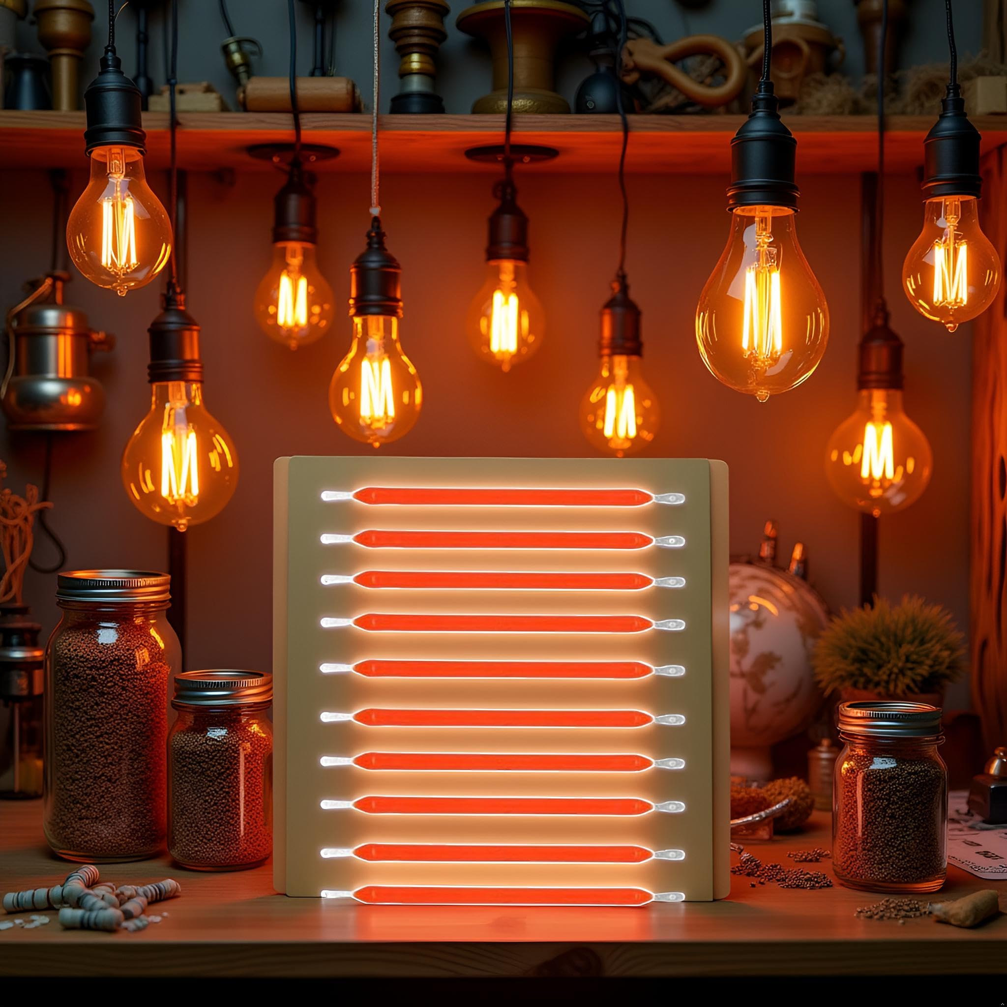 10pcs Red Edison Bulb LED Filament Lamp Parts DC3V DC16V LED Chip Incandescent Light Accessories Diode for Repair — view 3