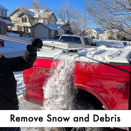 Miniatura 5 de GRAB-IT 6 ft Truck Cargo Retriever Heavy Duty Grabber Reach Tool - 110 Pound Pull Includes Vehicle Debris and Snow Broom Rust Resistant