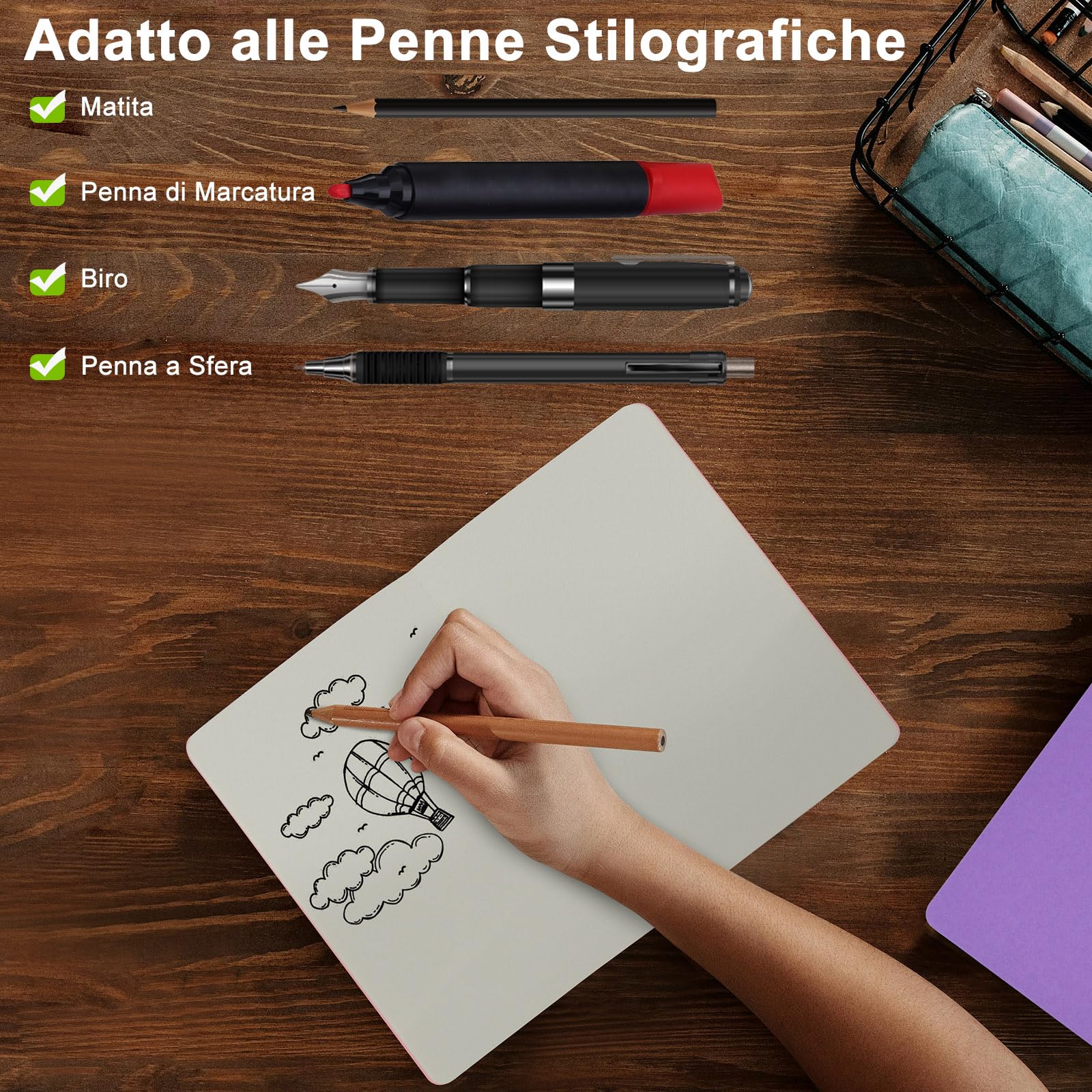 Taccuino A5, Confezione da 12 Quaderni, 30 Fogli, 60 Pagine, Multicolore Bianco