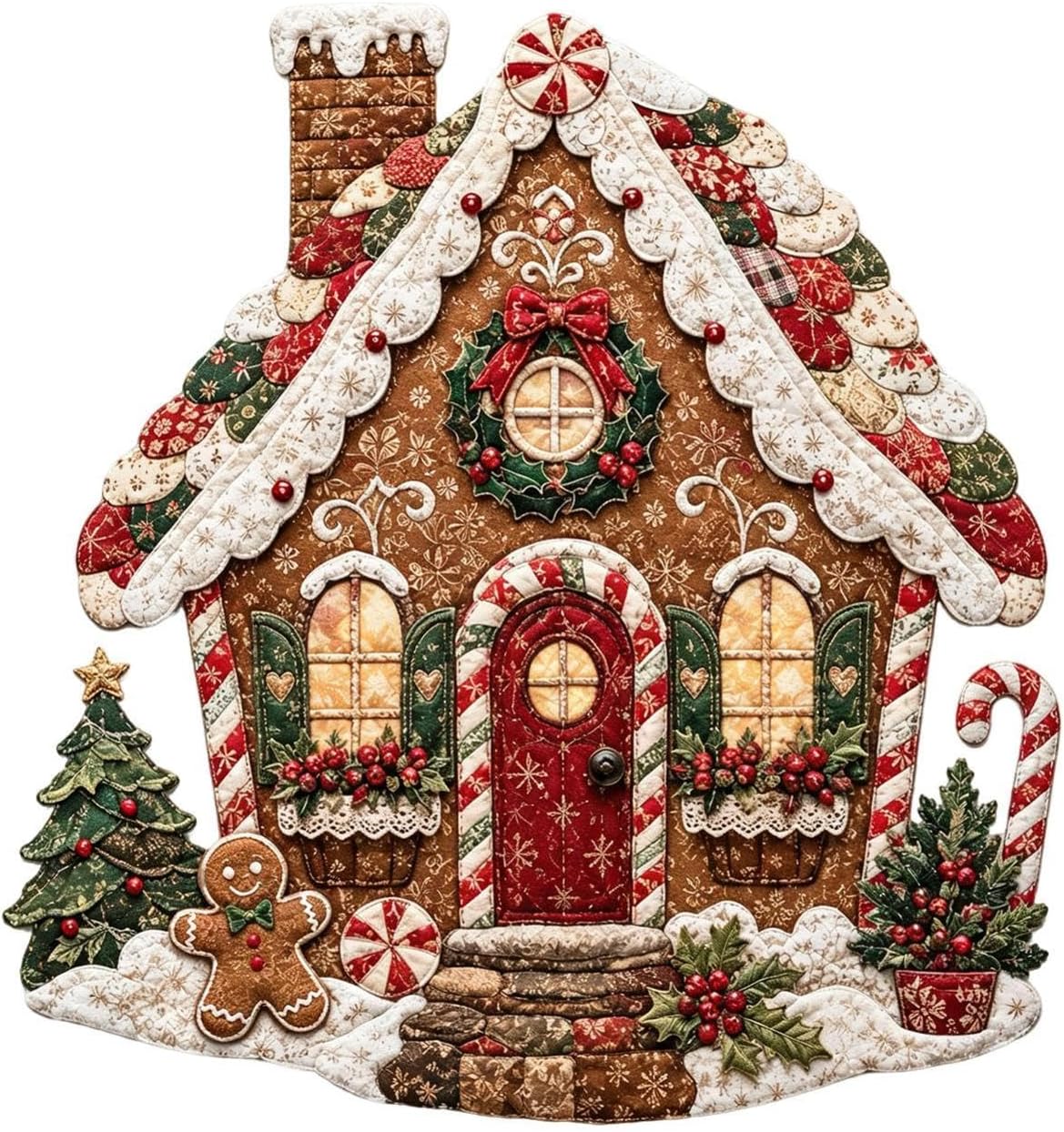 Christmas Fabric DIY Decor Kit, Interactive Creative Sewing Craft Set