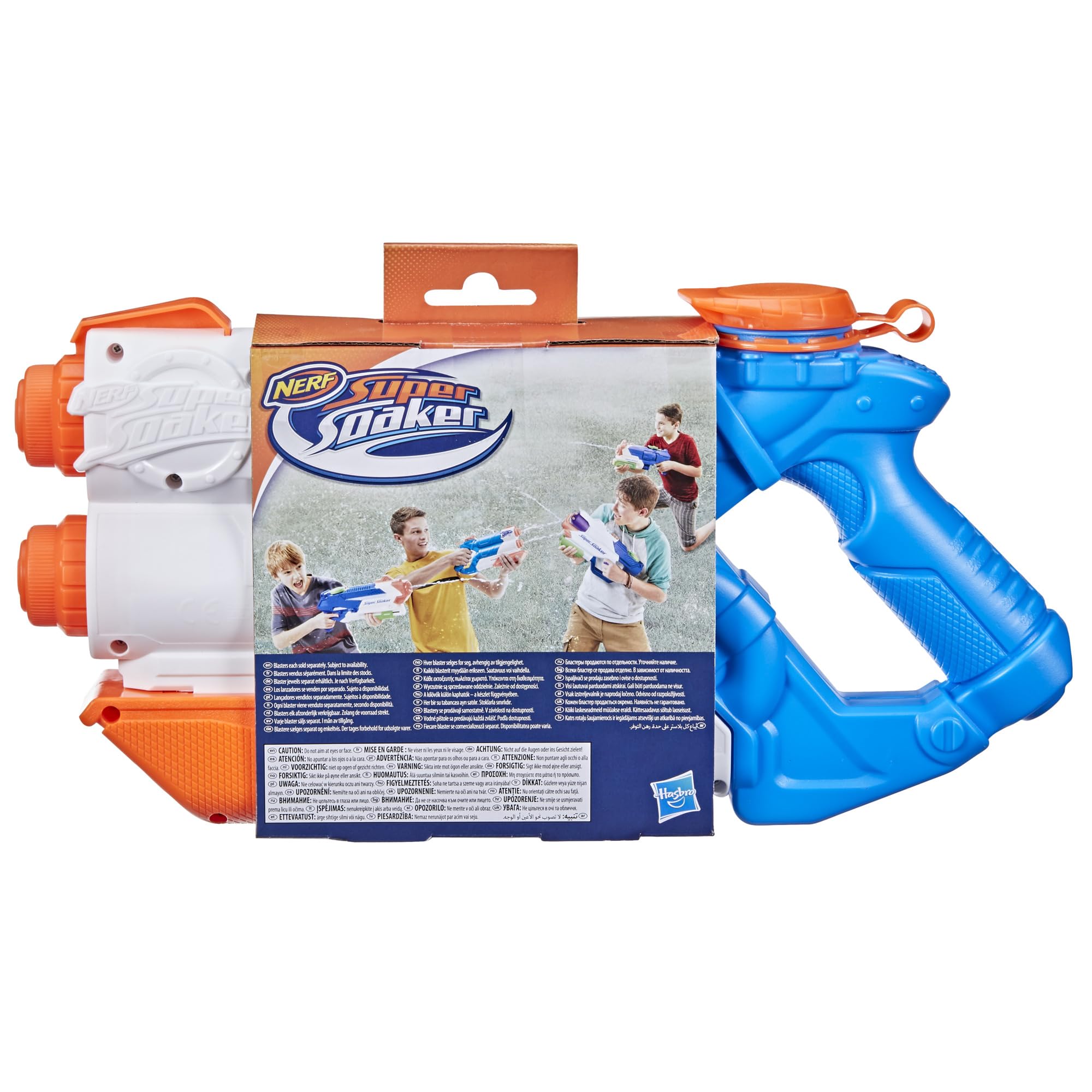 Nerf Super Soaker - Blaster à pompe Twin Tide - Blaster à Eau Puissant pour s'amuser, la pour la compétition et le Jeu de Rôle - Jeux d'Eau Enfant Idée Cadeaux pour Garçons et Filles dès 6 Ans