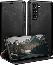 for Samsung Galaxy S22 Wallet case with RFID Blocking PU Leather,Credit Card Holder,Flip Folio Book Phone cases Shockproof Cover Women Men for Samsung S22 case Black