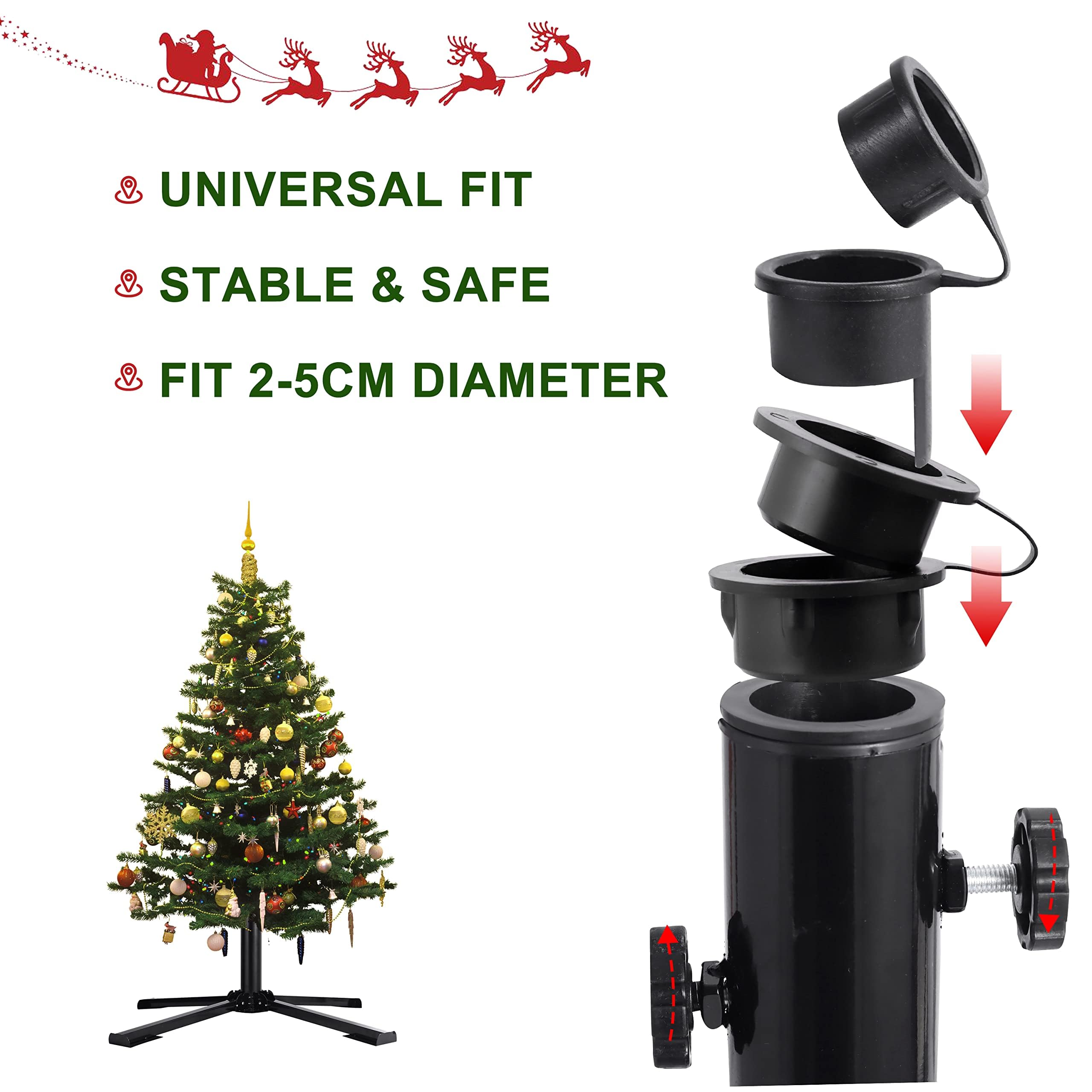 Base Albero Di Natale In Metallo - Supporto Stabile Con 4 Piedi, 3 Misure