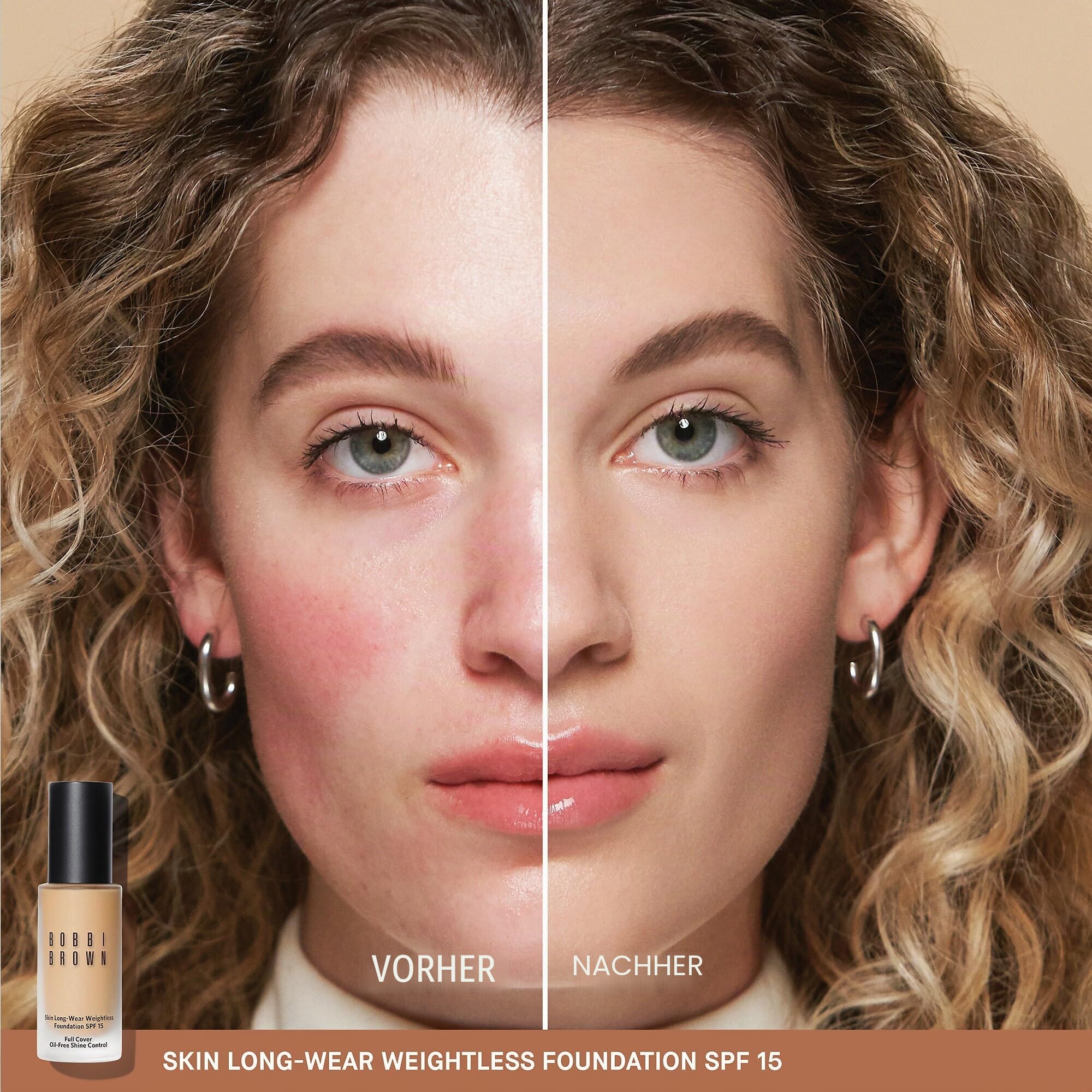 Bobbi Brown Skin Long-Wear Weightless Foundation SPF 15 - W-046 Warm Beige für Damen, 1 oz Foundation