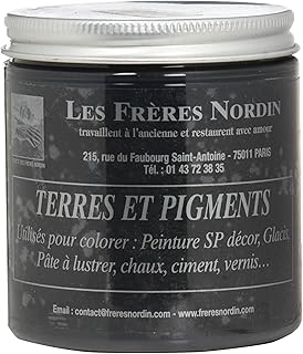Les Frères Nordin 418255 Terre Pigment Noir Ivoire 200grs, 200 g (Lot de 1)