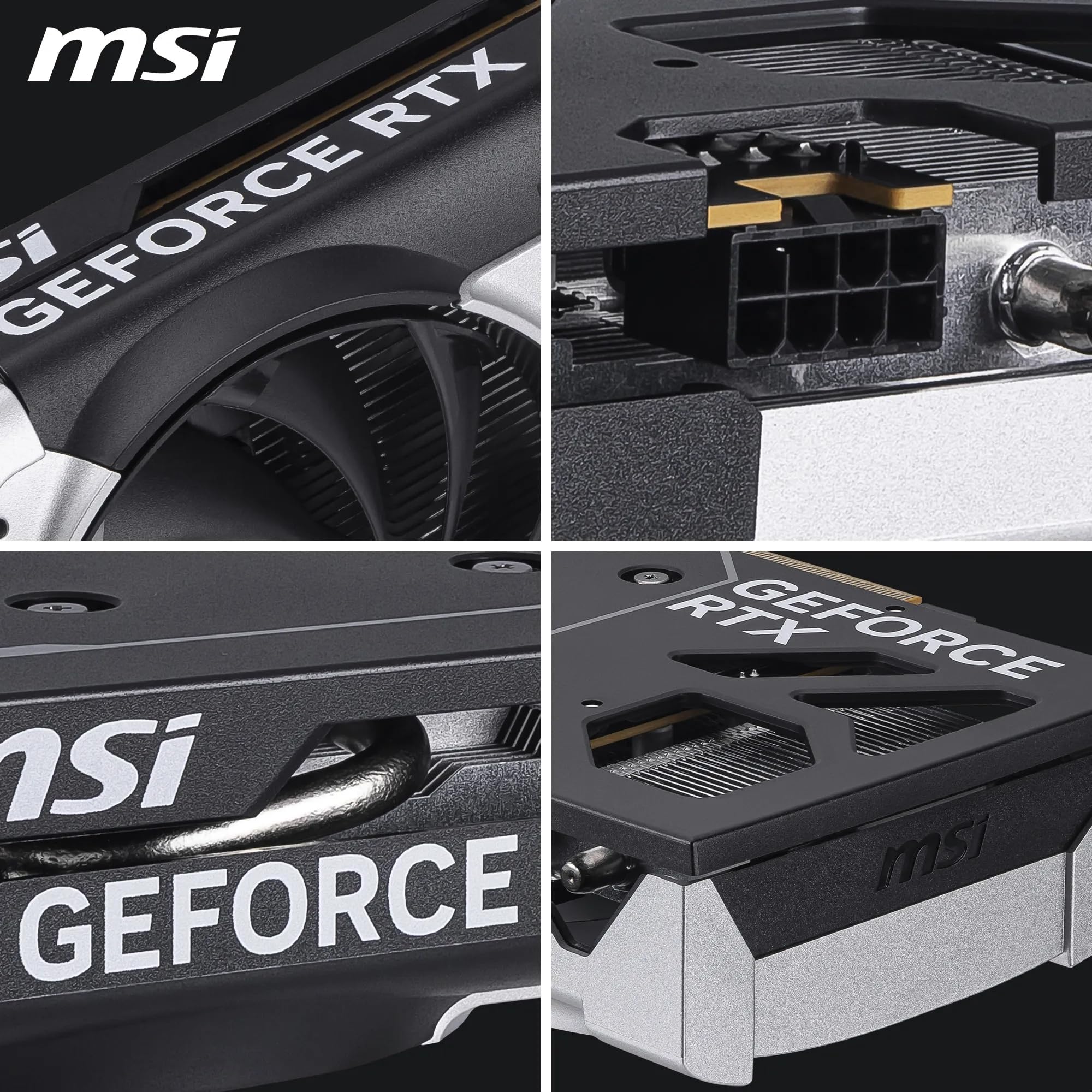 MSI Karta graficzna GeForce RTX 5050 8G VENTUS 2X OC - GPU RTX 5050, 8 GB GDDR6 (20 Gb/s/128-bit), PCIe 5.0 - podwójny wentylator konstrukcja termiczna (2 x wentylator TORX 5.0) - HDMI 2.1b