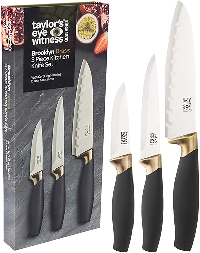 Vista 10 de Taylors Eye Witness - Juego de cuchillo para tallar y tenedor para carne - Hoja clásica mate de acero inoxidable de 20cm/8 Pulgadas. Tenedor fuerte