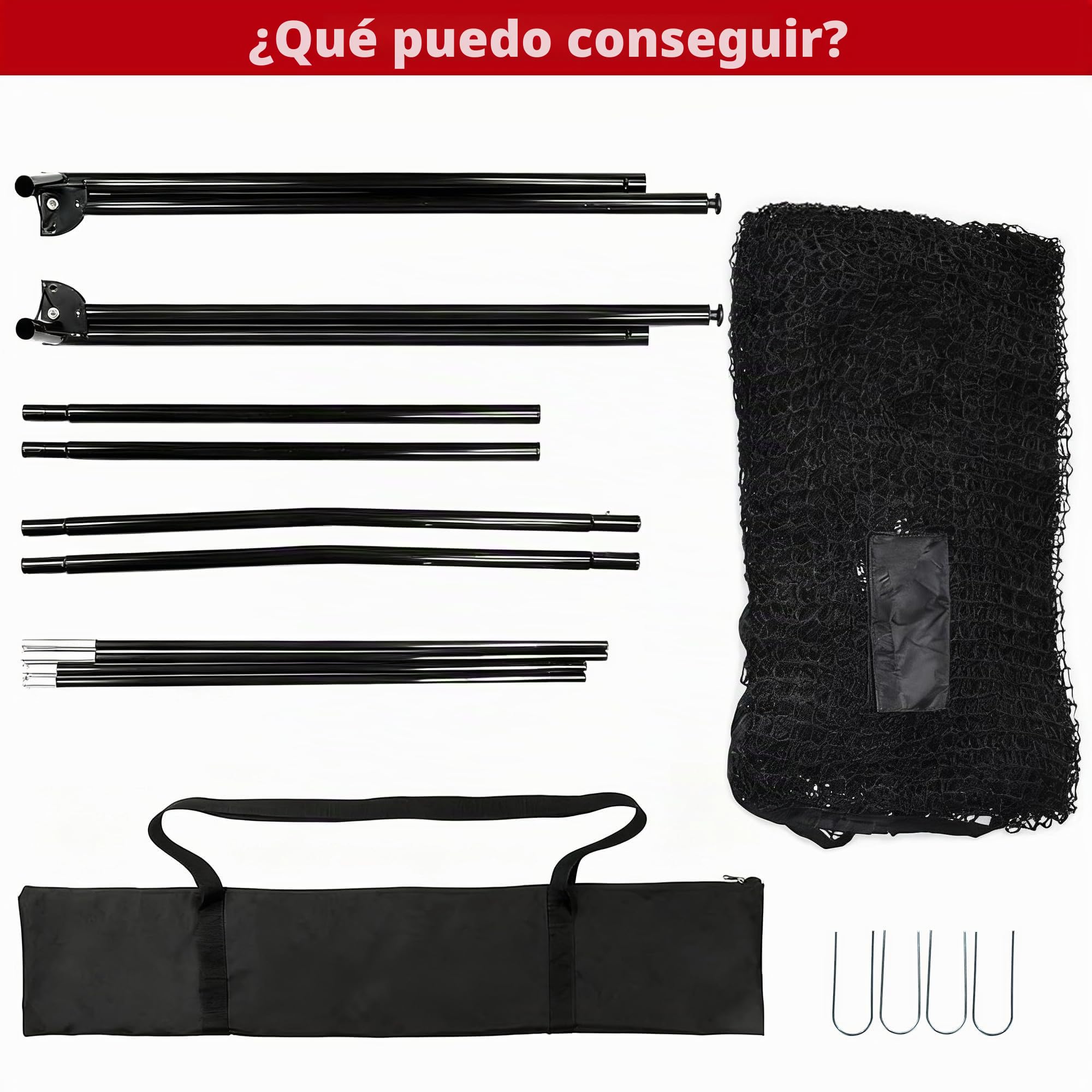 329x217 cm Red de Entrenamiento de Golf Portátil, Red de Golpeo de Golf para Exterior e Interior, Bolsa de Transporte, con Pelota, Bomba, Cuerdas y Bolsa de Transporte