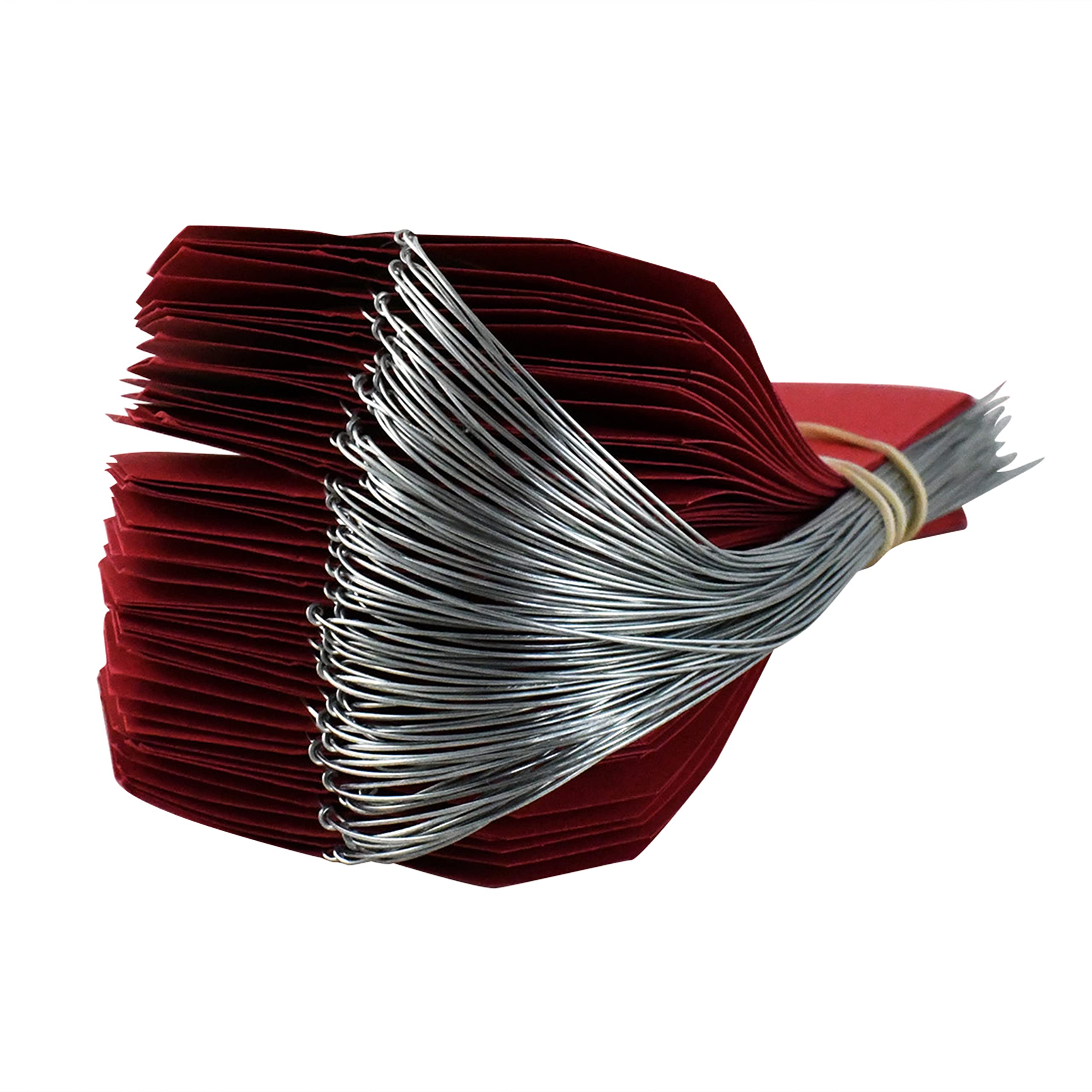 Zawieszka towarowa z kartonu z drutem | biała lub kolorowa | format: 63 x 125 mm | zawieszka na towary, etykiety do zawieszania, czerwona