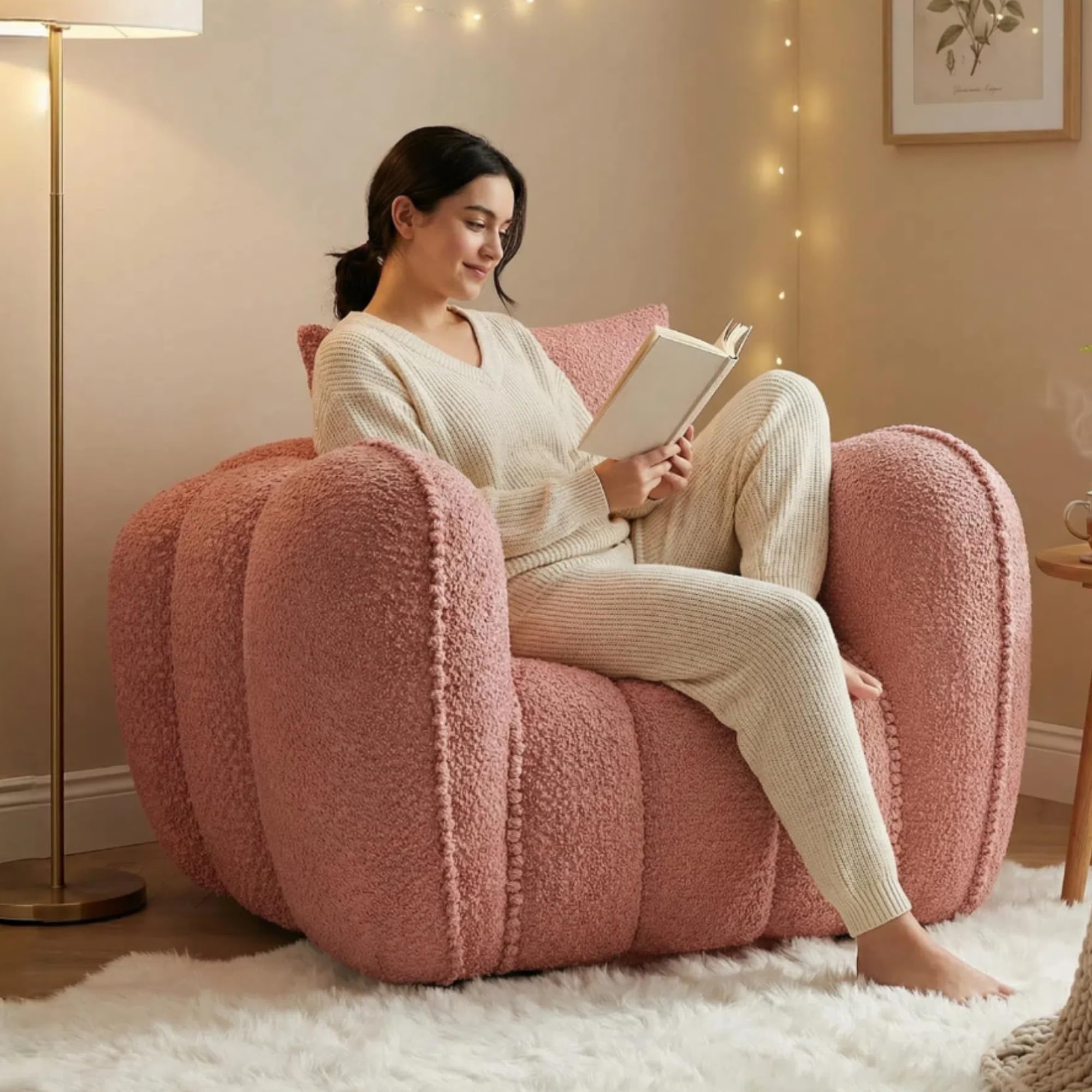 Amazon.com: Furnimart Pumpkin Single Sofa, Oversized Could Comfy