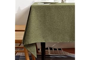 BALCONY & FALCON Green Linen Tablecloths: A Touch of Sustainable Sophistication for Your Table