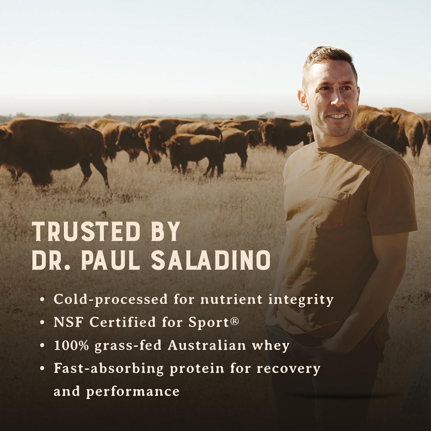 HEART & SOIL 100% Grass Fed Protein Powder – Single Ingredient: Whey Protein Concentrate - UNFLAVORED – Cold-Processed to Preserve Nutrients – 24g of Pure Grass Fed Whey Per Serving – 2lbs