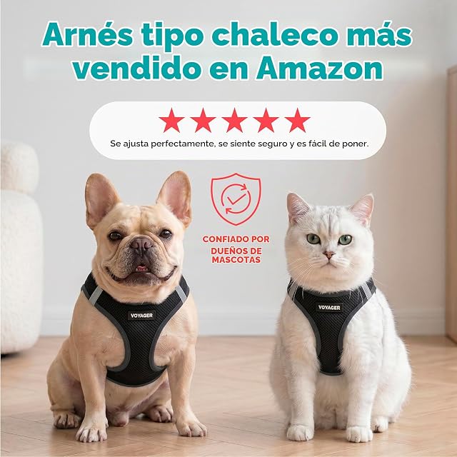 Foto 6 de 8 de Voyager Step-in Air - Arnés de Malla para Cualquier Tiempo, Reflectante, para Perros pequeños/medianos…
