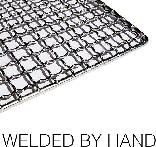 Miniatura 3 de The Original Bushcraft Grill Mini - Malla soldada de acero inoxidable de alta resistencia (clasificación para fogatas) - Expedition Research LLC,