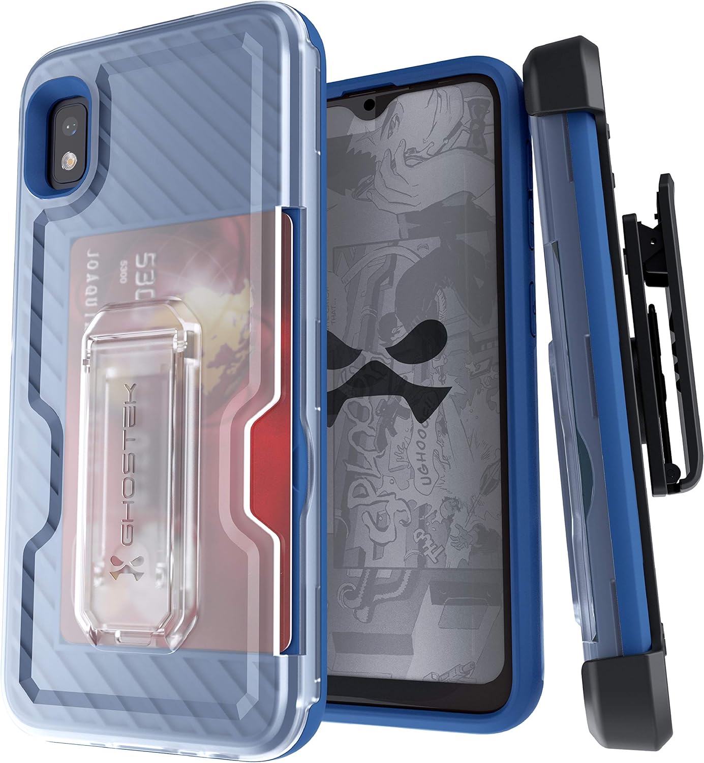 Get Cheap Price Ghostek Iron Armor Designed for Galaxy A10e Case, Belt Clip Holster, Kickstand, Card Holder Heavy Duty Military Grade Drop Protection Wireless Charging Cover for Samsung Galaxy A10e (5.8 Inch) – Blue Super Big Clearance! Ghostek Iron Armor Designed for Galaxy A10e Case, Belt Clip Holster, Kickstand, Card Holder Heavy Duty Military Grade Drop Protection Wireless Charging Cover for Samsung Galaxy A10e (5.8 Inch) – Blue