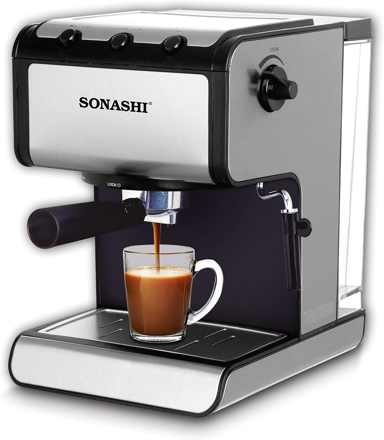 Sonashi 3 In 1 Coffee Machine SCM4960 300W Coffee Maker with 1.4L