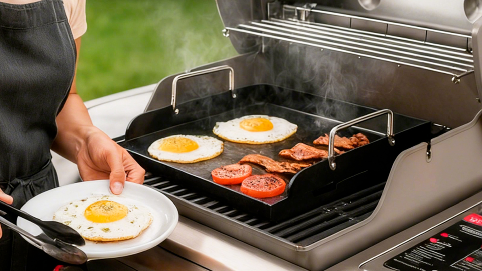 Amazon.com: Nonstick Nanoceramic Griddle Plate, Pre-Seasoned Heavy