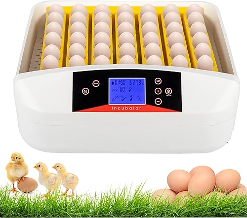 Aceshin Incubadora de huevos,55 incubadoras para incubar huevos,Máquina criadora de aves de corral con giro automático,Control de temperatura y