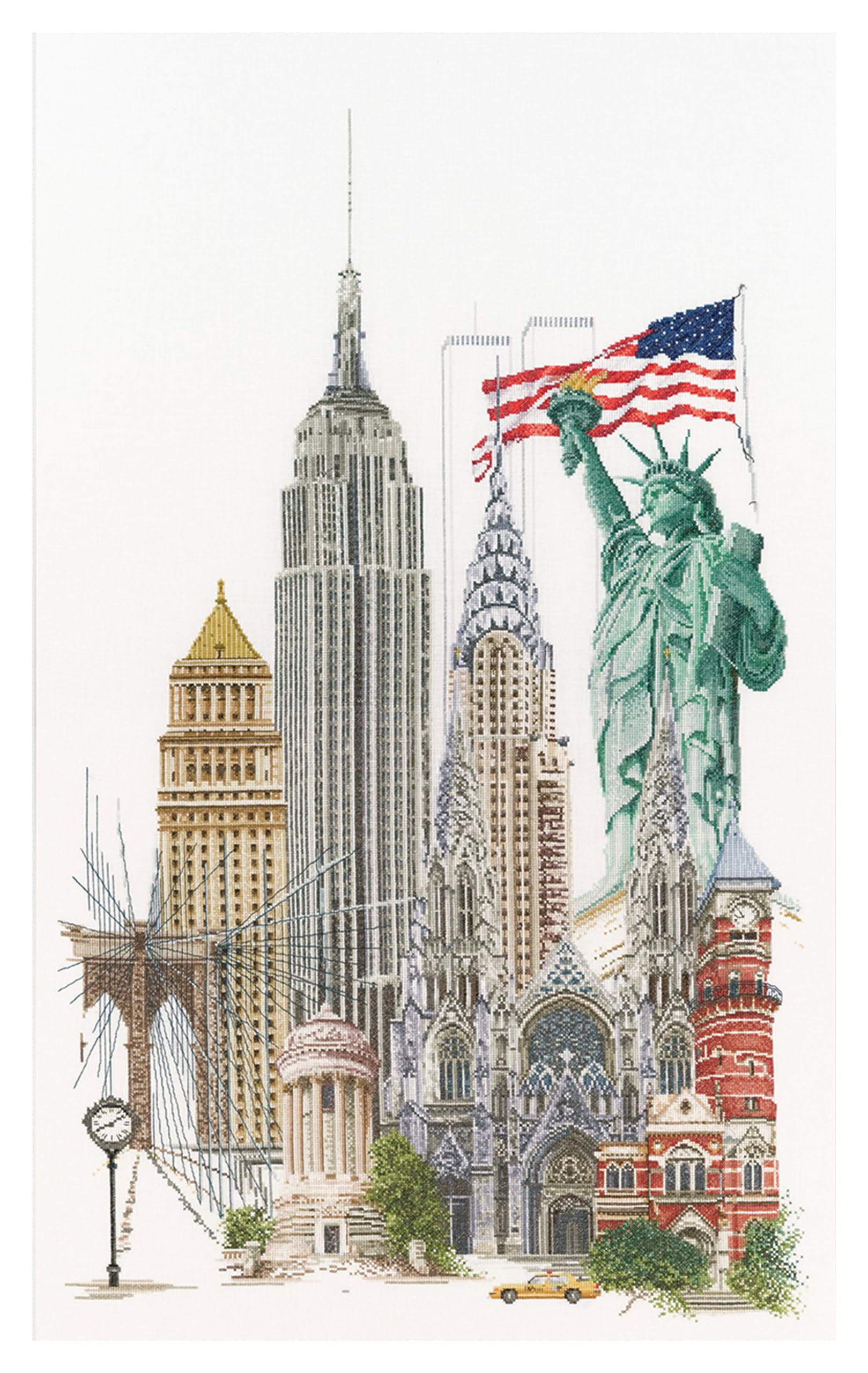 Thea Gouverneur Cross Stitch Kit 19.5"X31"-New York On Aida (18 Count)