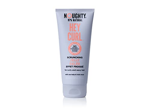 Noughty 97% Natural, Hey Curl, Wave Hello Scrunching Jelly, Sulphate Free Vegan Haircare, Hydrating Frizz Control Formula, With Sea Kelp and Irish Moss, 200ml Cover