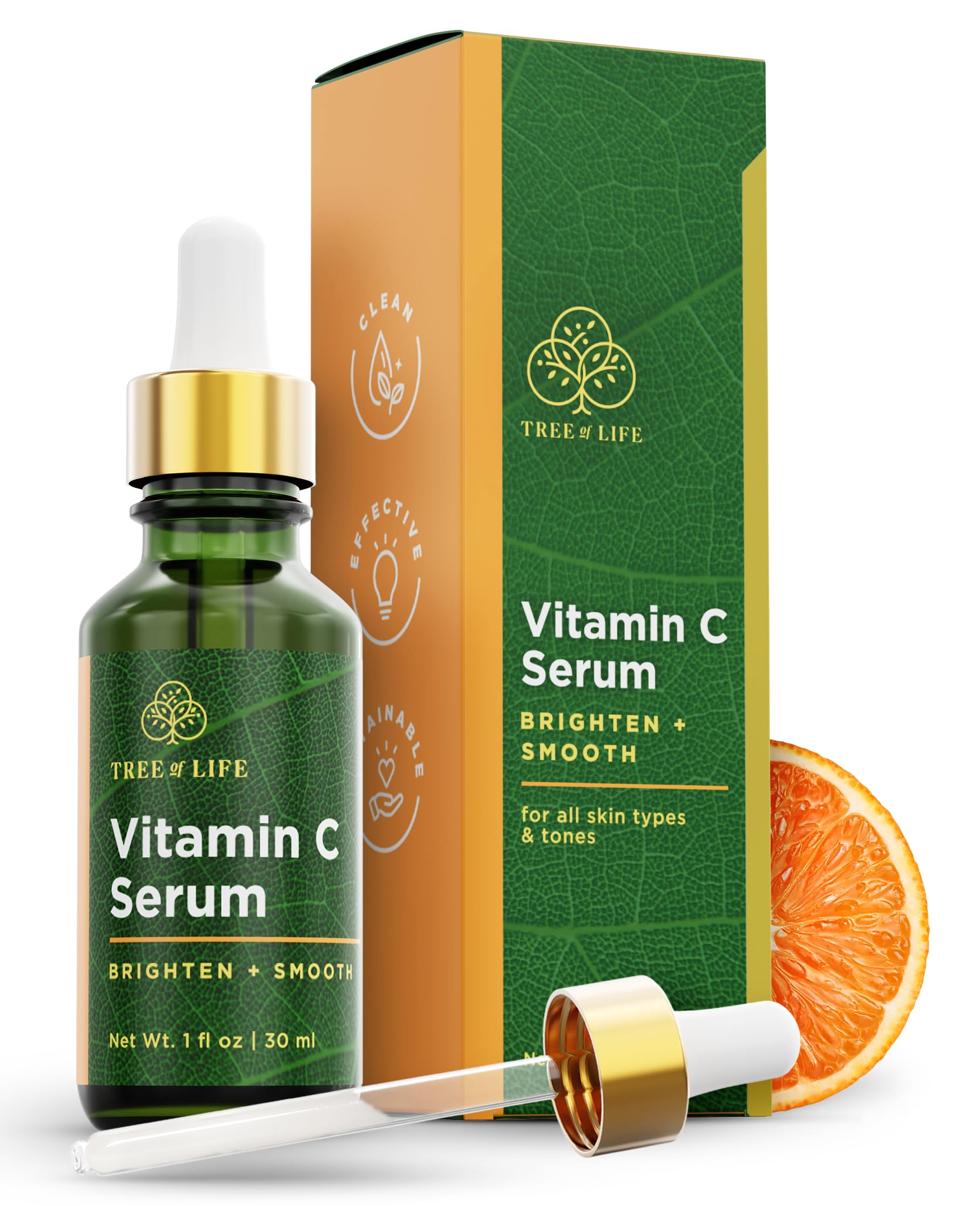Tree of Life Vitamin C Serum for Face - Brightening Facial Serum, 30ml