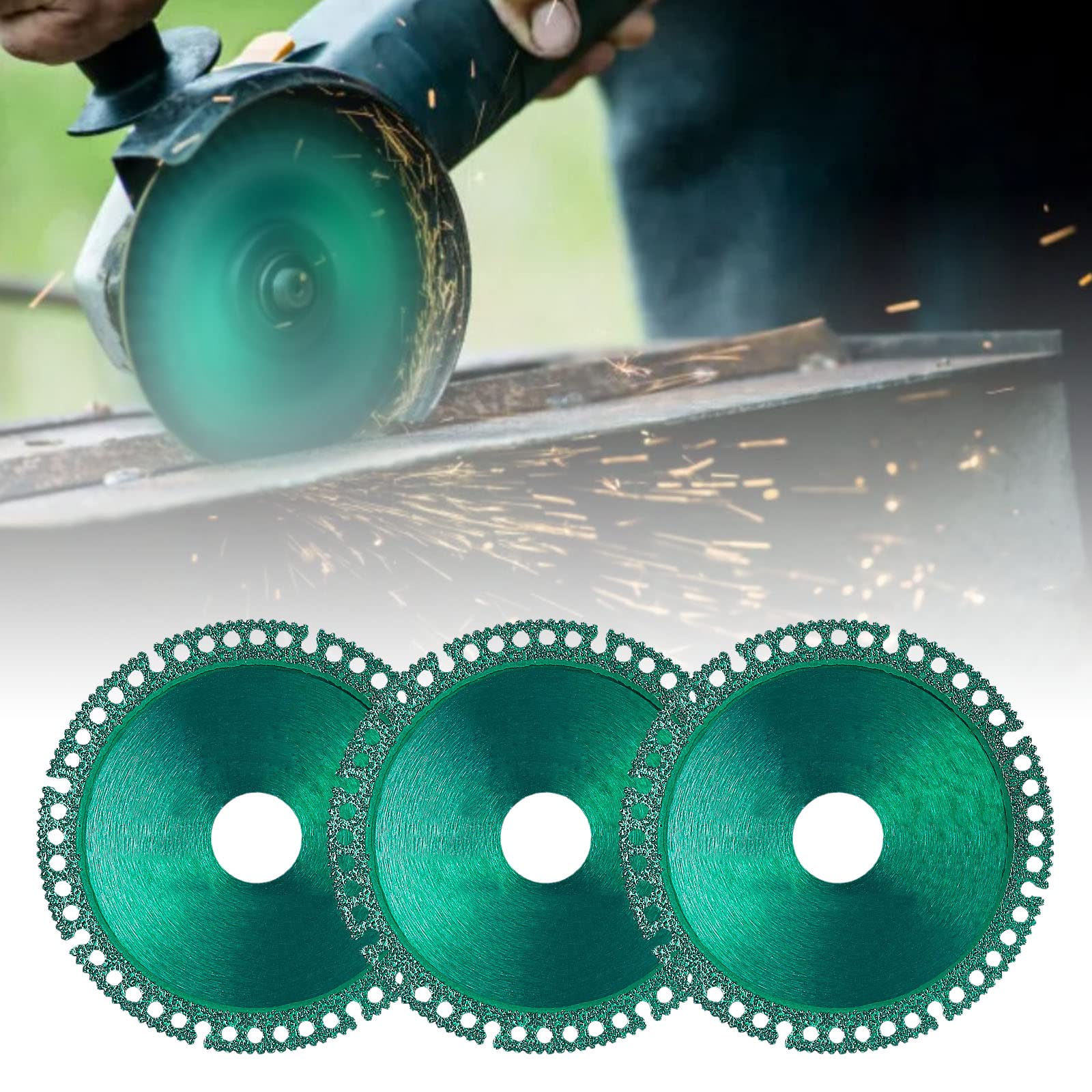 MYCK Indestructible Disc for Grinder, Indestructible Disc 2.0 - Cut Everything in Seconds, Composite Multifunctional Cutting Saw Blade for Angle Grinder (3PCS)