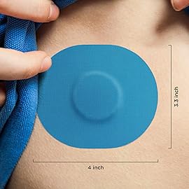 SIMPATCH Universal Adhesive Patch (25-Pack) - Waterproof Adhesive, CGM Patches (Brown)