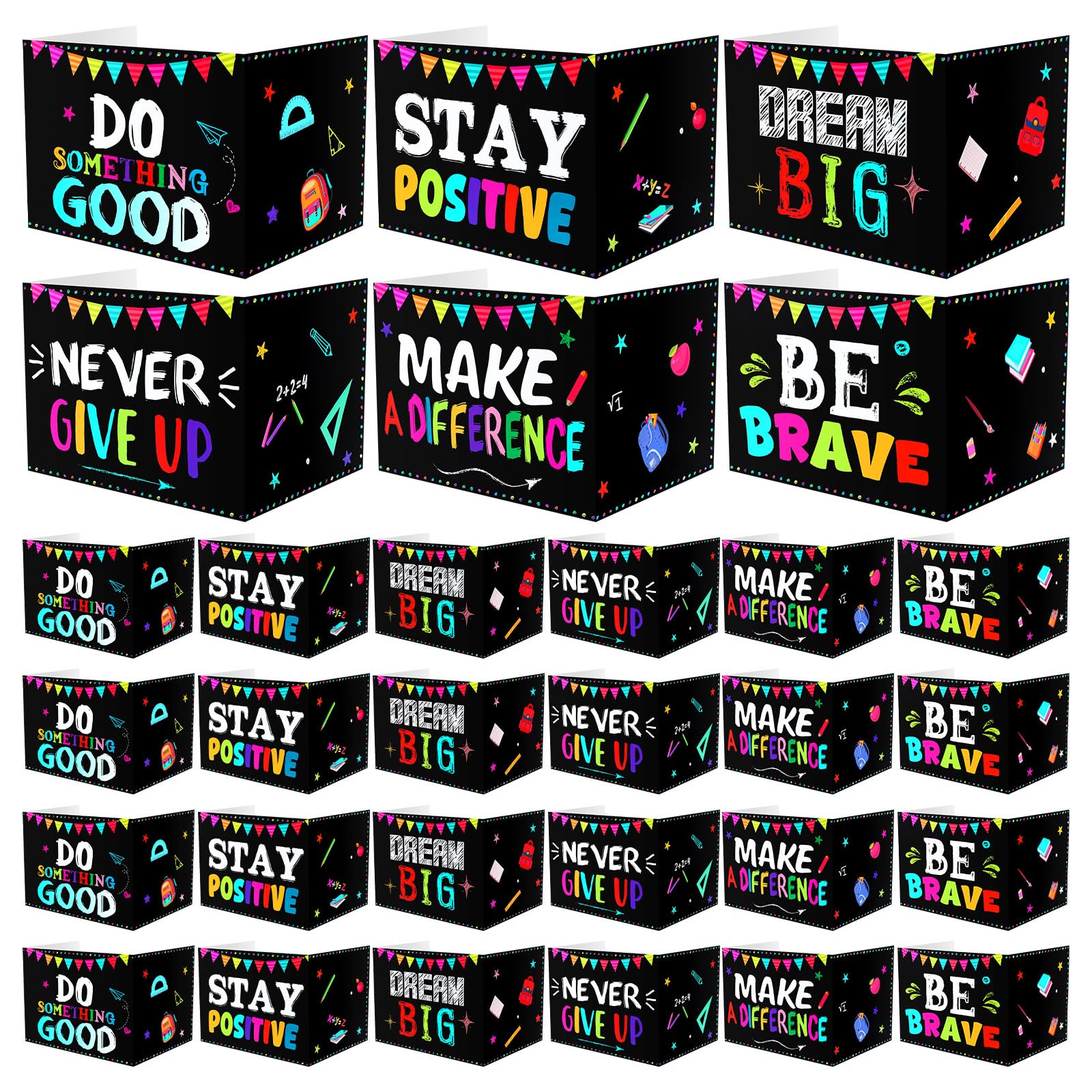 Honoson 24 Pcs Inspirational Privacy Folders for Students
