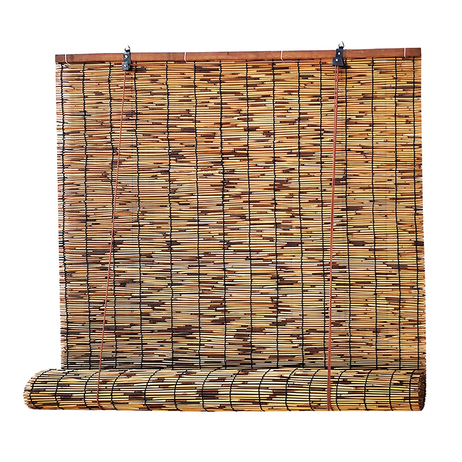 QWEASDF Naturalna żaluzja Reed, roleta bambusowa, parasole przeciwsłoneczne, naturalne zasłony Reed, ochrona przed promieniowaniem UV, wodoszczelna, przepuszczająca powietrze, do użytku na zewnątrz, do wnętrz, ogrodu, sypialni, 90 x 250 cm