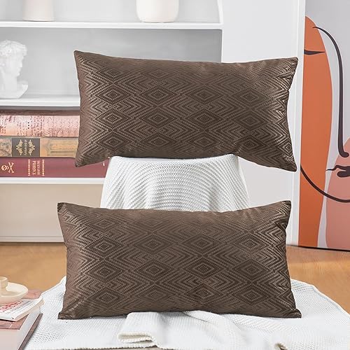 Miniatura 36 de Home Soft Things Ikat - Fundas de almohada de terciopelo de 4 piezas, 20 x 20 pulgadas, color azul, fundas de almohada cuadradas decorativas