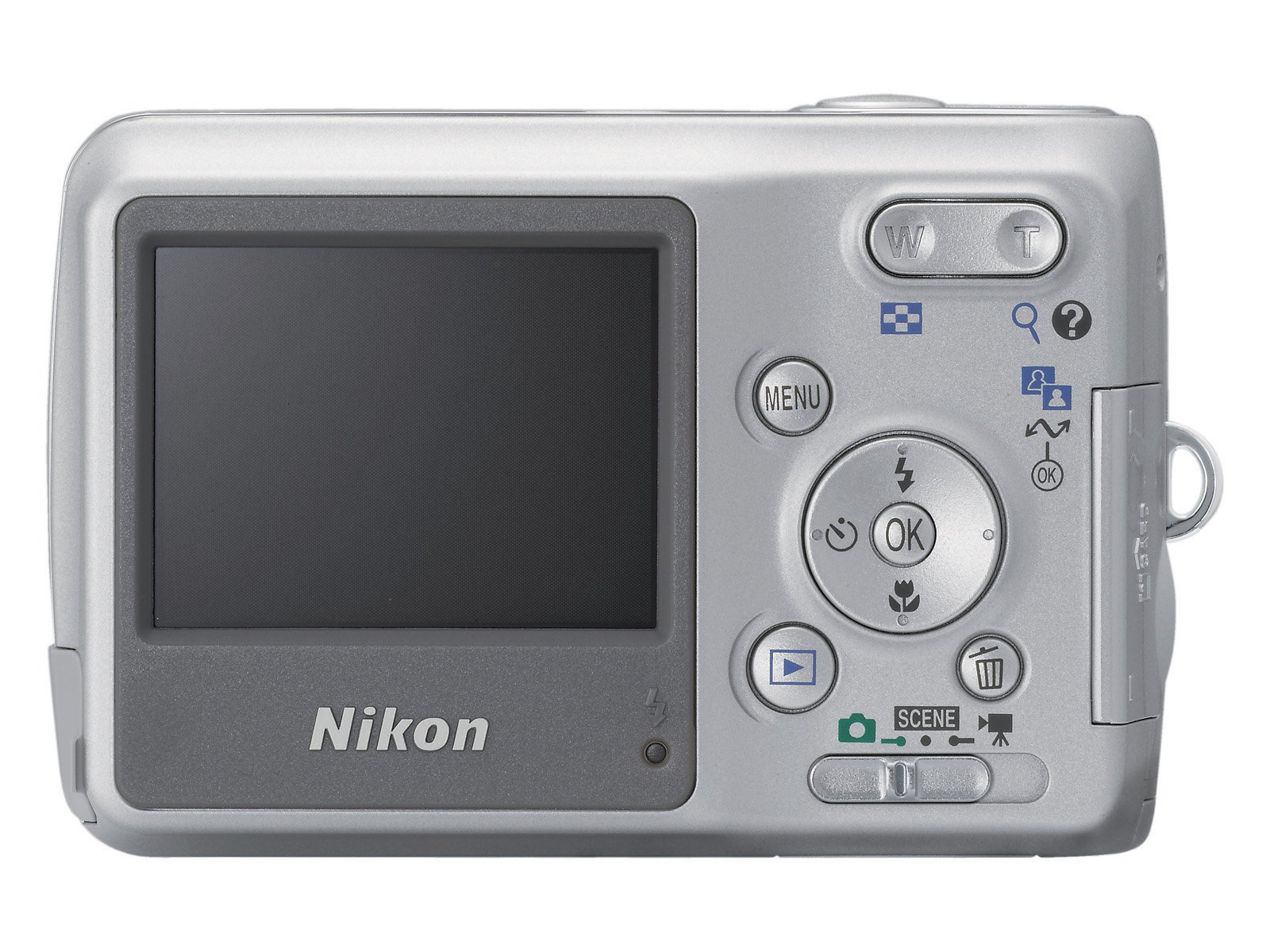 動作確認済Nikon COOLPIX L3 シルバー 単三電池2本使用 動作確認済み