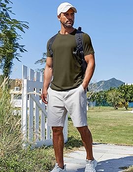 COOFANDY Men's Short Sleeve T-Shirts Crew Neck Casual Summer T