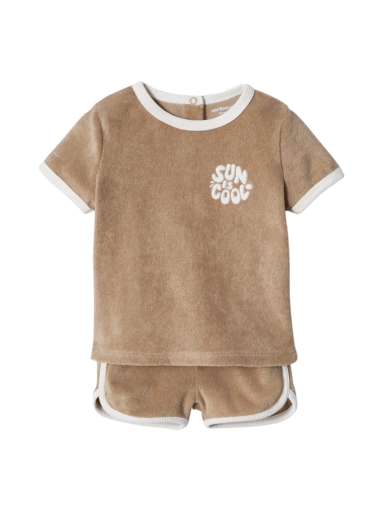 VERTBAUDET Ensemble bébé tee-shirt + short en éponge