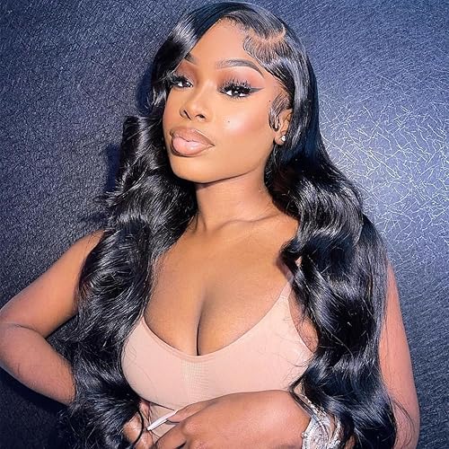 Miniatura 5 de Yokada Hair - Pelucas de cabello humano con encaje frontal 360 para mujeres negras, línea capilar prearrancada, densidad 180, encaje frontal,