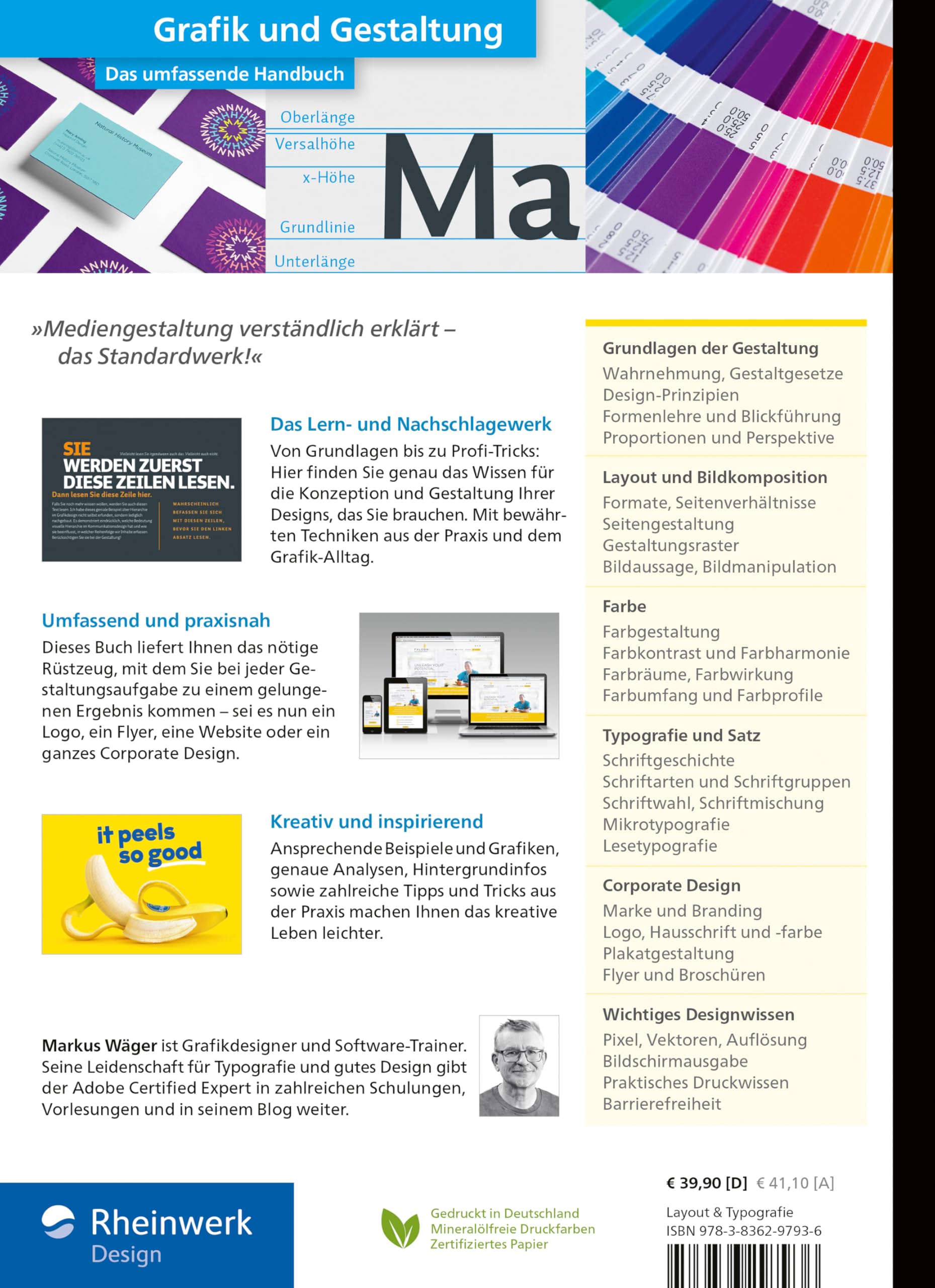 Grafik und Gestaltung: Das umfassende Handbuch. Design und Mediengestaltung von A bis Z (neue Auflage 2025)