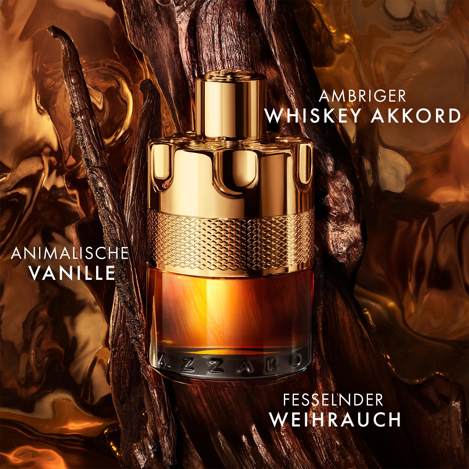 Azzaro Forever Wanted Absolu Eau de Parfum für Herren, intensiver ambrig-holziger Herrenduft, sinnlich-rauchiges und langanhaltendes Männerparfüm, 100 ml